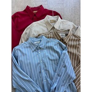 Turnbury Button Down Shirt Bundle Mens XL Multicolor Excellent Cotton 4 Pack